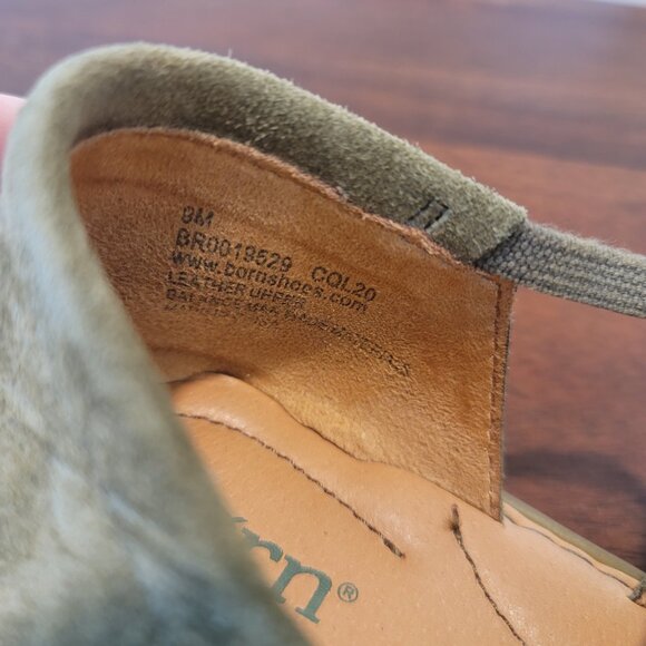 Born "Cove Modern" Olive Suede Sandal - Size 9 - Picture 4 of 4